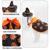 Pet Cloak Hat Halloween Festival Dress Up  Funny Pumpkin Hat Cloak Cat Dog Clothes Small Medium Sized Dog Pet Holiday Supplies