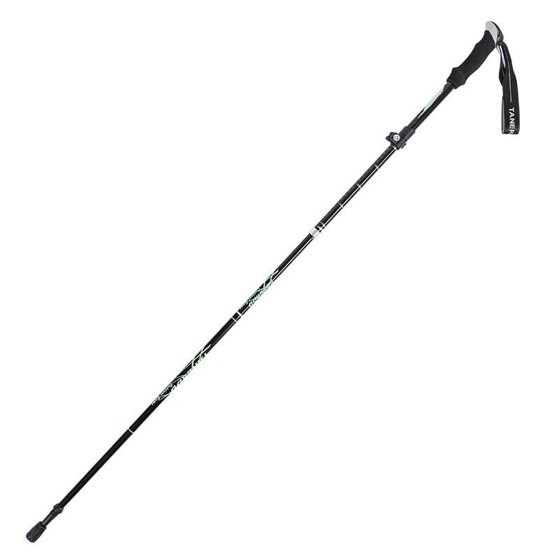 Aluminum Folding Trekking Pole Lightweight Portable Hiking Stick Outdoor Walking Climbing Travel