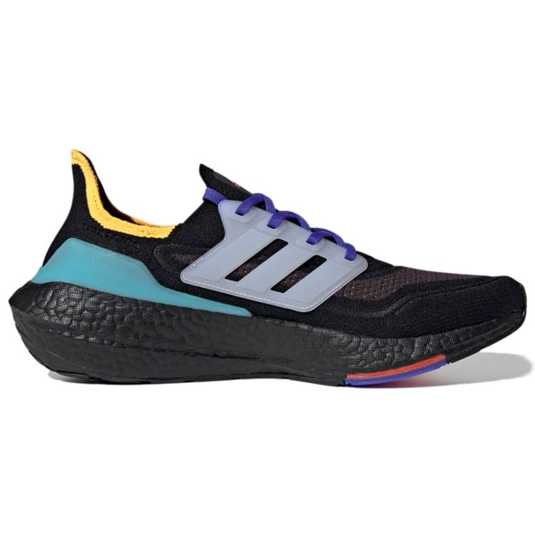adidas Мужские кроссовки UltraBoost 21 Black Pulse Aqua Core-Black Cloud-White S23870