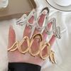 Elegant Geometric Wave Metal Gold Silver Hair Claw Clip For Women Accessories Large Punk Crab Jaw Clamps Hairgrip Headdress 2023