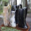 Set of 4 Drinking Horn Mug Tankard OX Horn Mugs Beautiful Gift for Gentlemen Your Lovers, Christmas, New Year, Wedding Gift
