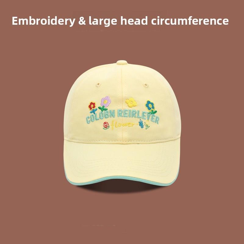 Womens Cotton Baseball Cap With Wide Brim And Adjustable Closure For Spring And Summer