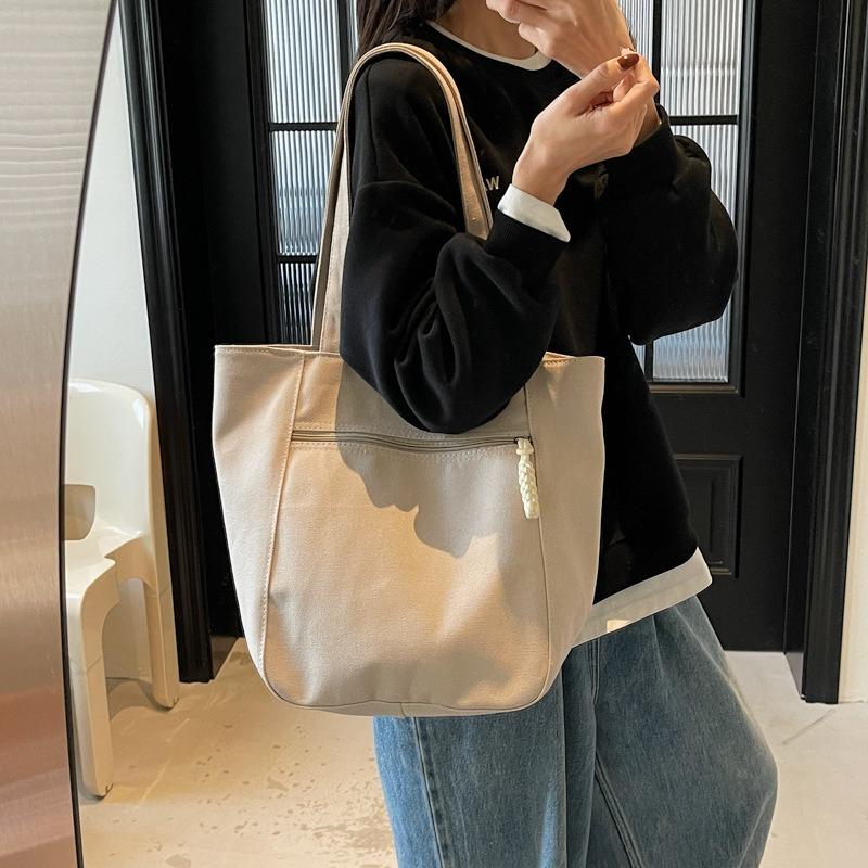 Canvas Bag Women's New Bag Shoulder Bag Handbag Large Capacity Tote Bag Cloth Bag Cloth Bag Canvas Bag