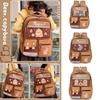 Nylon Cute Animal Bookbag Large Capacity Student School Bag Cartoon Capybara Backpack Teenager