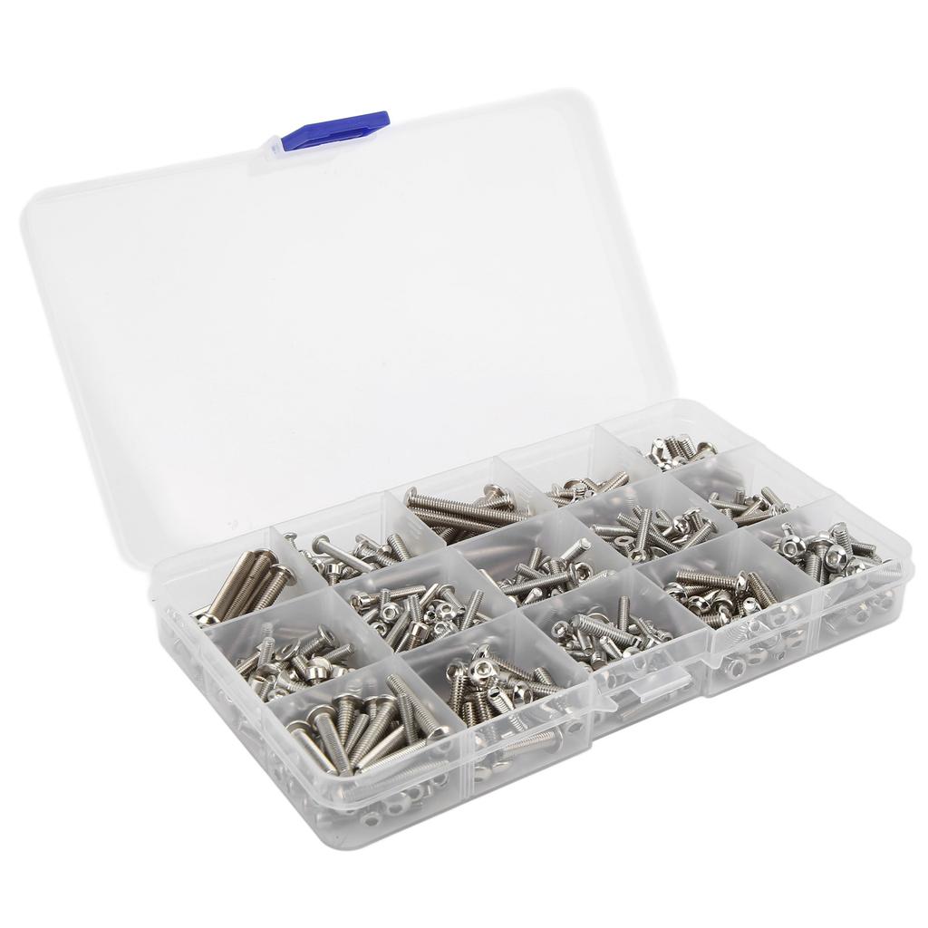 451pcs RC Car Stainless Steel Screws Kit Upgrade Screw Pack for Traxxas 15 RC Car