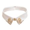 Elegant Shirt Fake Collar for Women Shirt Detachable Collars Diamond False Lapel Neck Collar Blouse Pan Collar