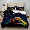 3PCS Little Prince Bedding Set Printed Duvet Cover Closure Includes 1 Duvet Cover & 2 Pillowcases for All Seasons Bedroom Decor