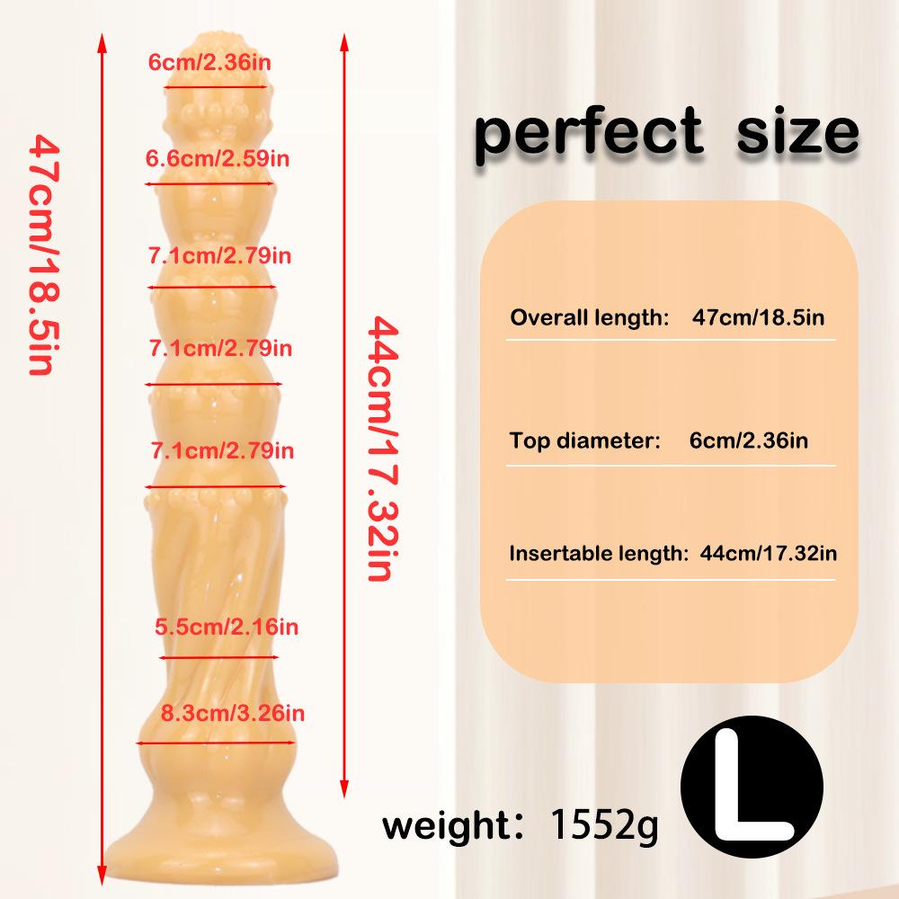 Силиконовая очень длинная анальная пробка с присоской, дилдо, секс-игрушка, мастурбатор для мужчин и женщин, страпон, реалистичный пенис, БДСМ