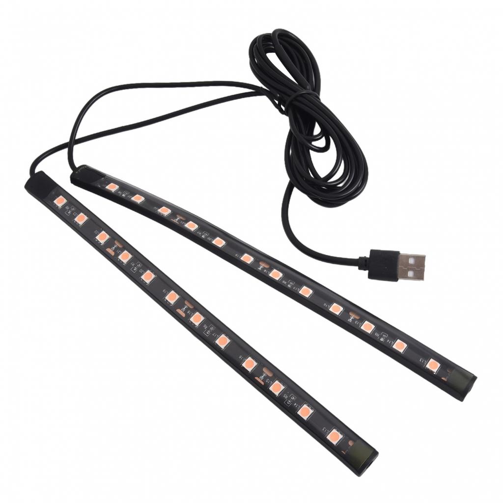 Car LED Foot Light Strip  USB Decorative Atmosphere Signal Lamp