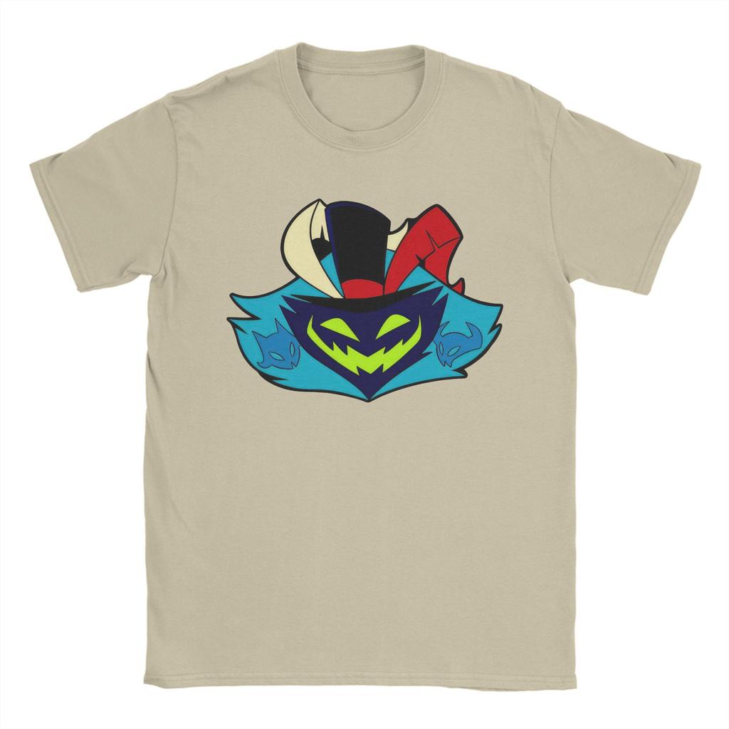 Футболки Asmodeus Hazbins Hotels для мужчин Хлопковые винтажные футболки Футболка с круглым вырезом Одежда с коротким рукавом Уникальная