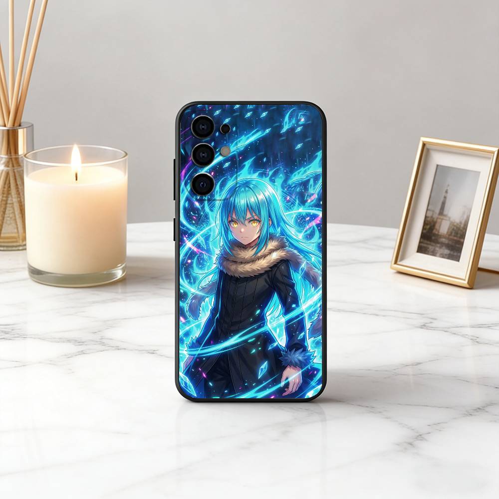 Чехол для телефона Slime Anime R-Rimuru SRT T-Tempest для Samsung S25, S24, S21, S22, S23, S30, Ultra, S20, Plus, Fe, Lite, Note, 10, Черный