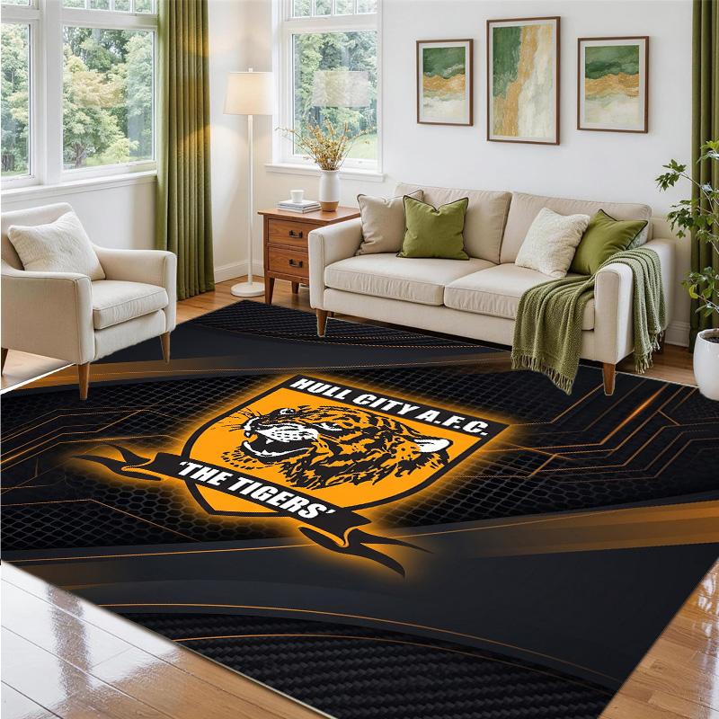 Hull FC Design Crystal Velvet Rug Soft Decorative Mat for Bedroom Entrance