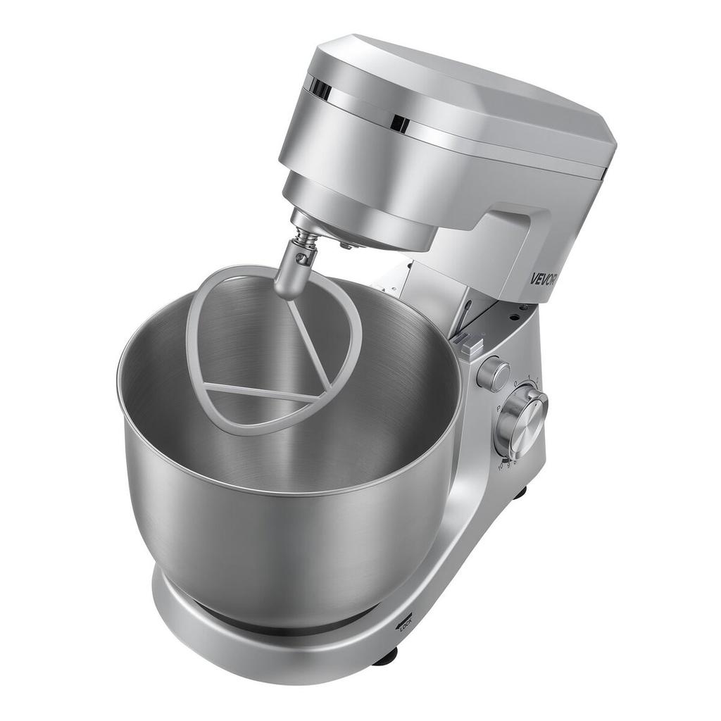 Stand Mixer, 5.7 L Electric Kitchen Mixer, 1500W Dough-Mixer, 10 Speeds Tilt-head Food-Mixer with Stainless Steel Bowl, Dough Hook, Whisk, Beater, for