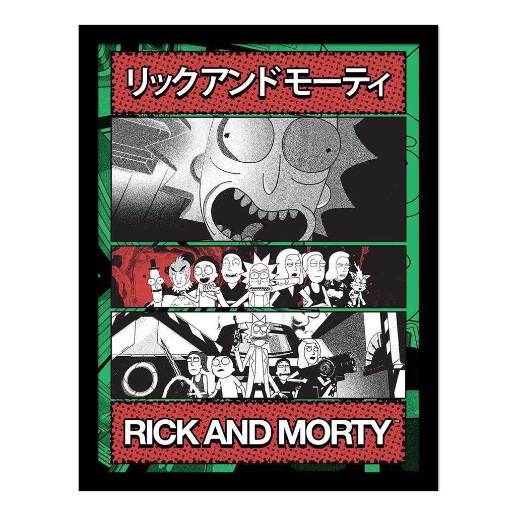 Rick And Morty Manga Zine Framed Print
