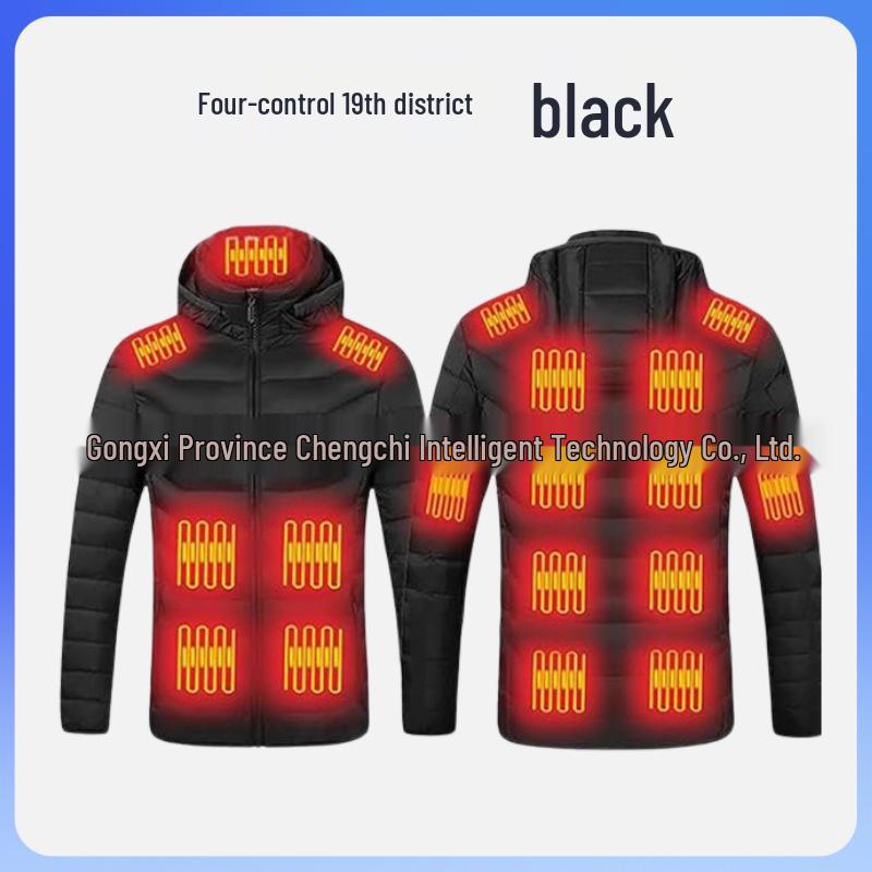 Хлопковая куртка с USB-подогревом и регулируемой температурой