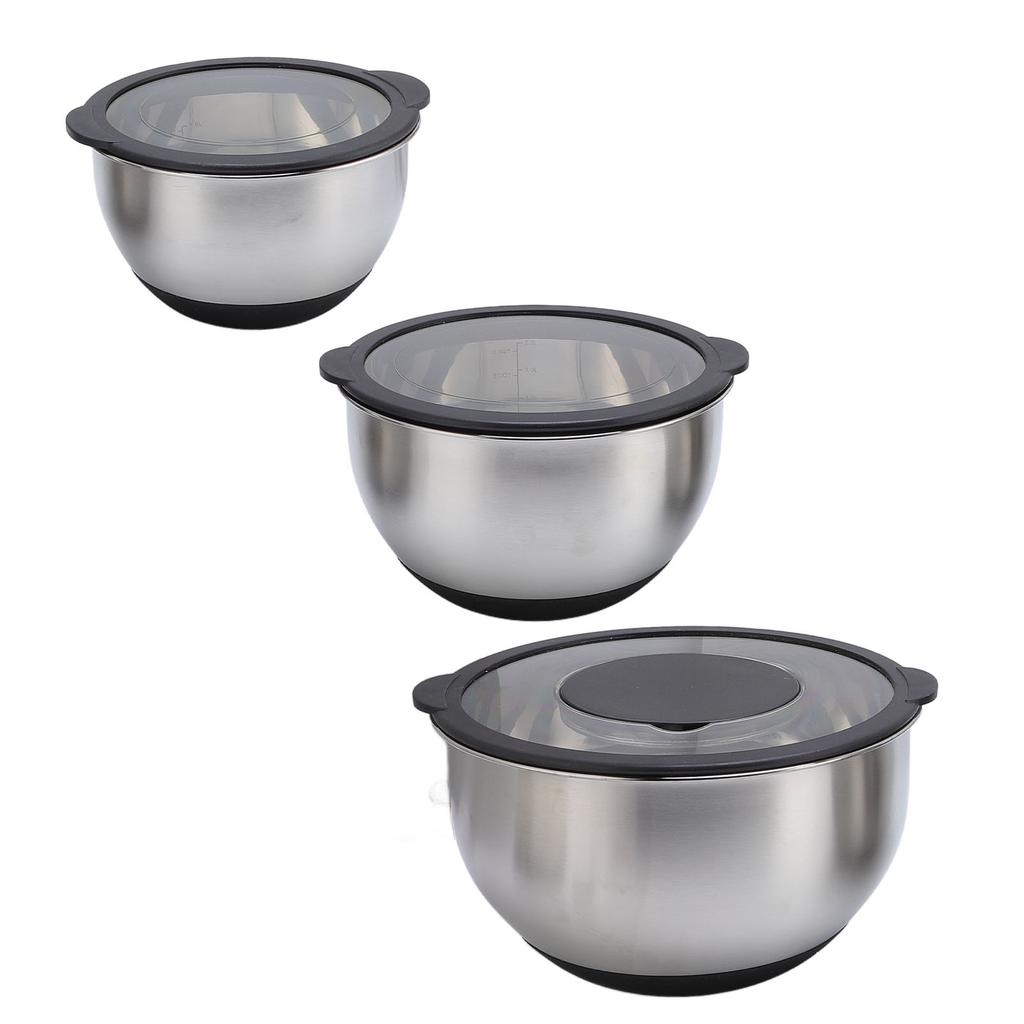 3 шт. миски для смешивания с крышками 3 шт. терки салатница из нержавеющей стали набор для выпечки и еды на кухне
