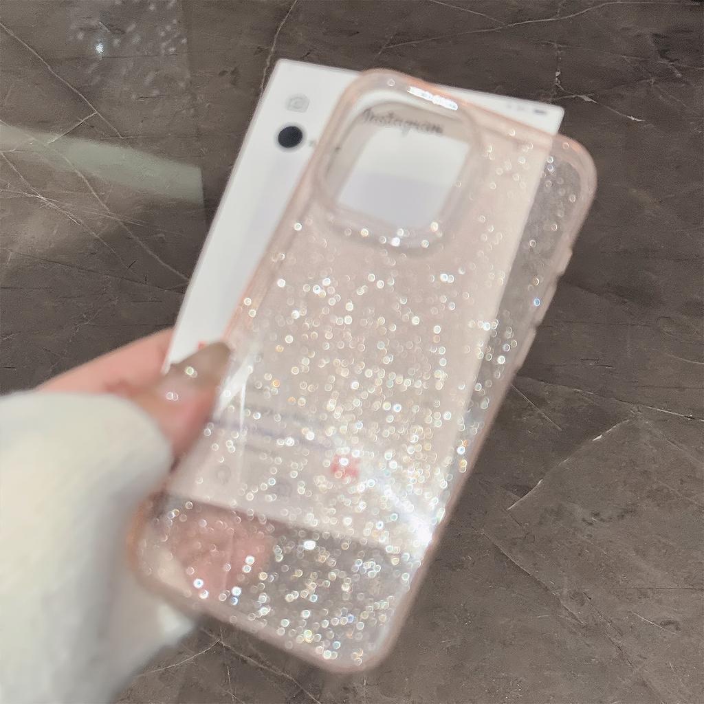 Прозрачный чехол со стразами и блестками для iPhone 17 Air 16 15 14 13 12 11 Pro Max Plus XS XR, прозрачный, сверкающий, противоударный, мягкий