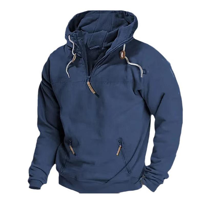 Отпуск повседневная мужская толстовка пуловер весна осень повседневная армейская карманная толстовка с капюшоном
