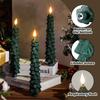 Paraffin Wax Christmas Tree LED Candles Flameless Atmosphere Lamp Electric Candle Light  Dinner