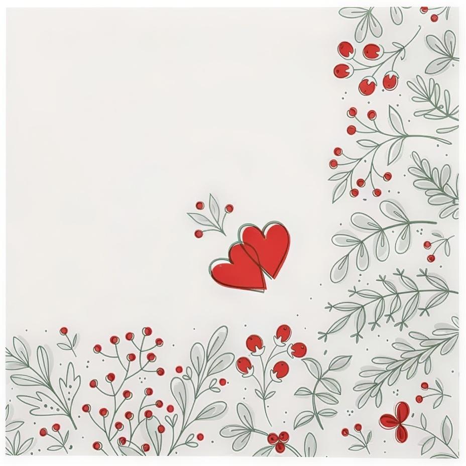 Premium Airlaid Cutlery Napkin Bags, "Rococo", 40 X 40 25 Pcs