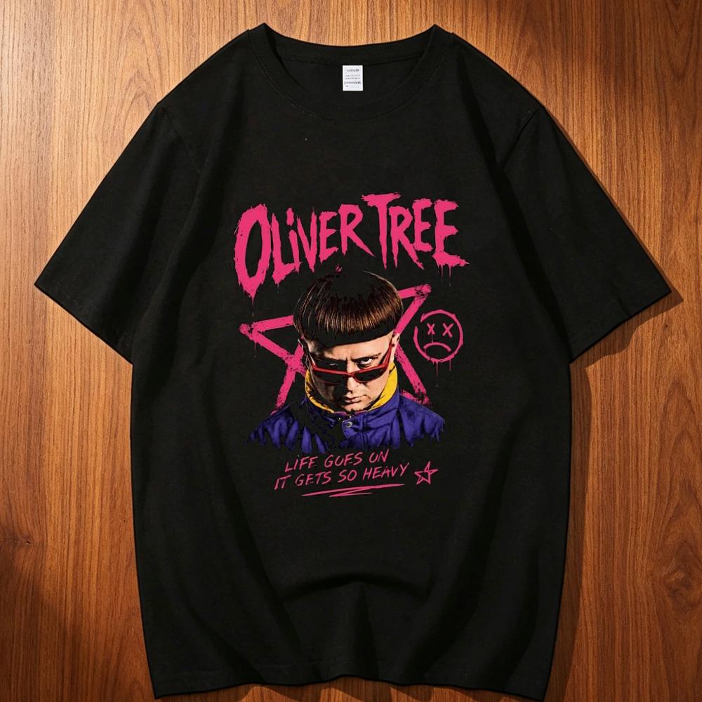Oliver Tree Cotton Top Tees Teen Hip Hop 80s Anime Punk Streetwear Retro Tshirt Digital 80s Hip Hop Graphic Aesthetic Wounisex