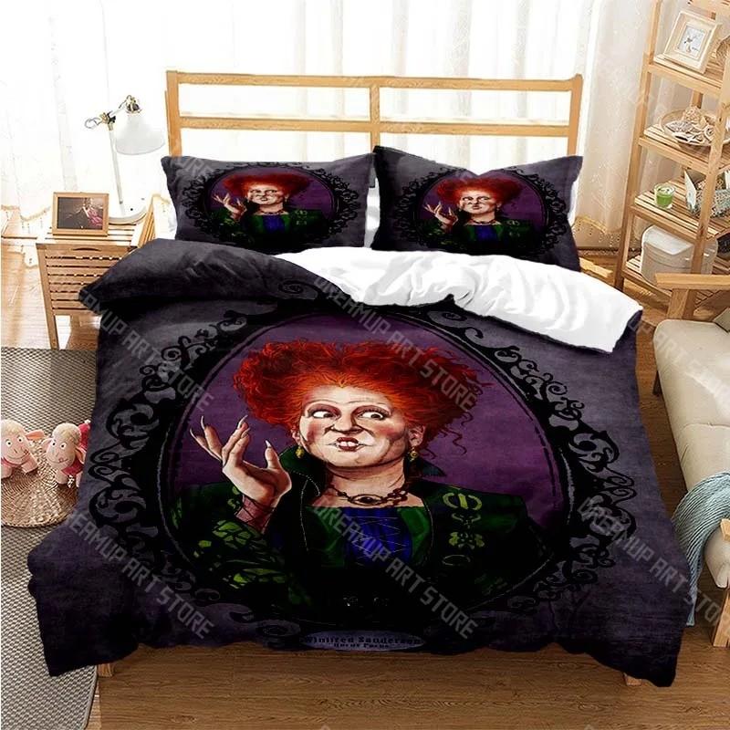 3D Печатный Постельное Белье Hocus - Pocus для Мальчиков Девочек Пододеяльник Наволочка Размеры Twin Queen King Full Single Double