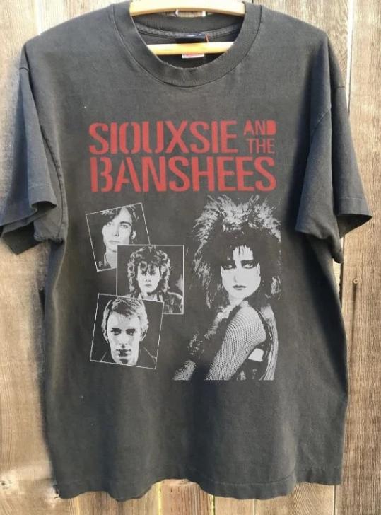 Siouxsie and The Banshees Shirt, 90s Goth Band Tee, Gothic Clothing, Cute Retro Band Shirts, Grunge Graphic Tee Goth Music Shirt