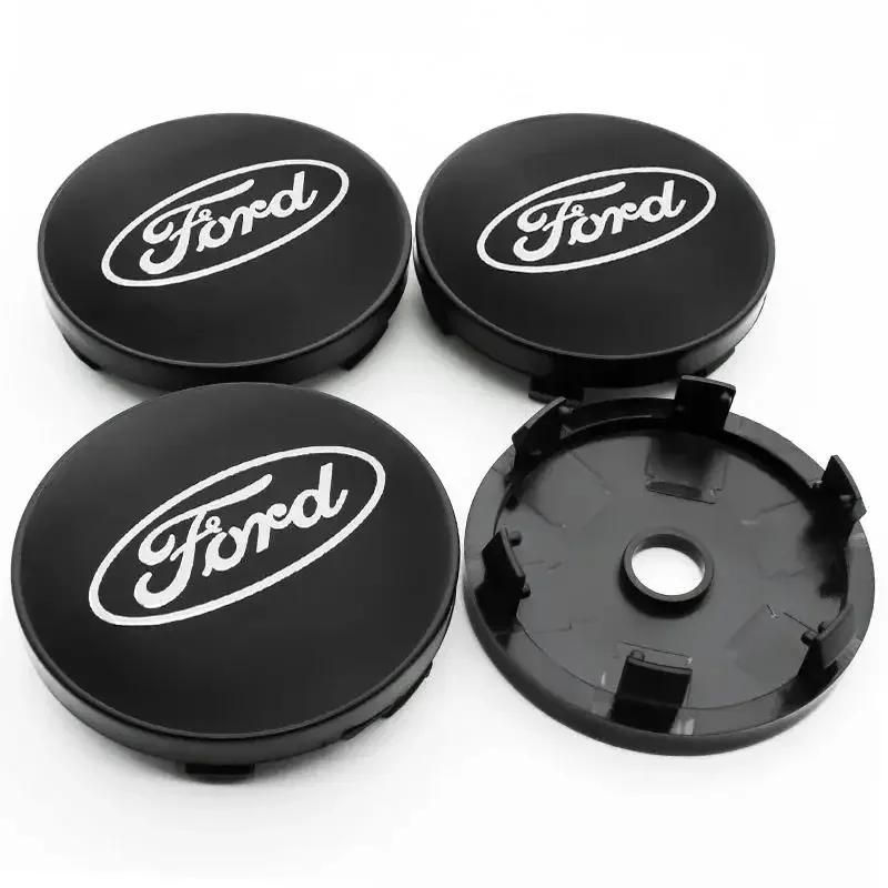 Car Sticker 2025 Hot 4Pc 56mm 60mm Car Wheel Hub Center Cap For Ford Ranger Focus Kuga Mustang Mondeo Fusion Esco Rim Cover Embl