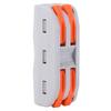 10PCS PCT22 Color Button Wire Connector 2in2out Quick Terminal Block for Wiring ClipMonochrome
