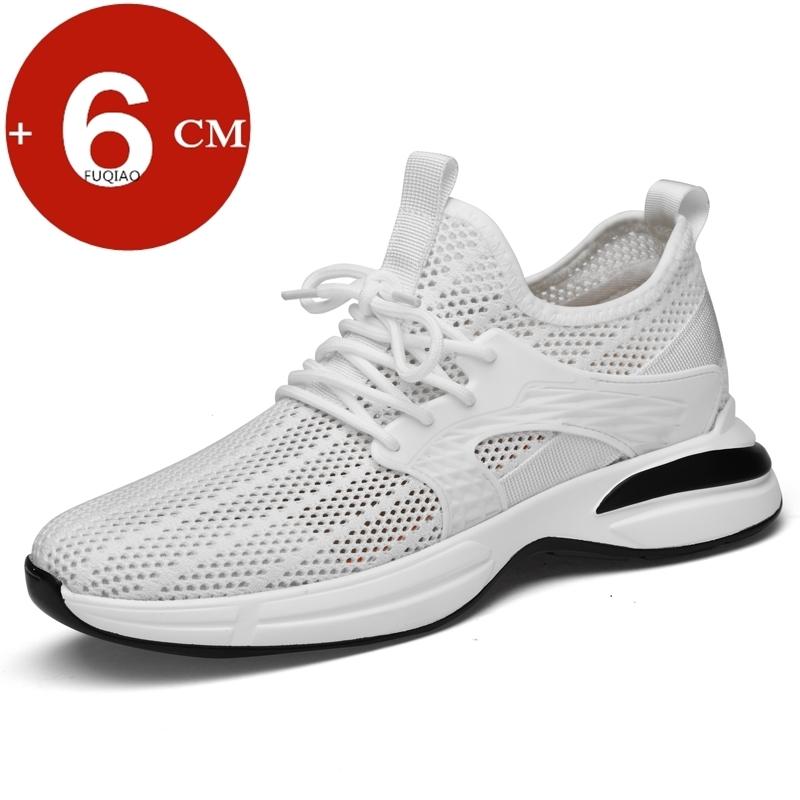 Men Summer Sneakers Breathable Elevator Height Increase Shoes for Height Increasing Shoes Mesh Insole 6cm