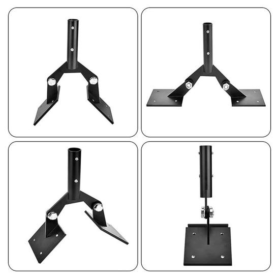 1 комплект кронштейна для флюгера, удобная сверхмощная опора, стальной регулируемый кронштейн для крепления флюгера на крышу, товары для дома