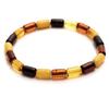 [R5558] - Браслет ручной работы «Вдохновение» из 3-х тонов янтаря - 18 см 6 мм