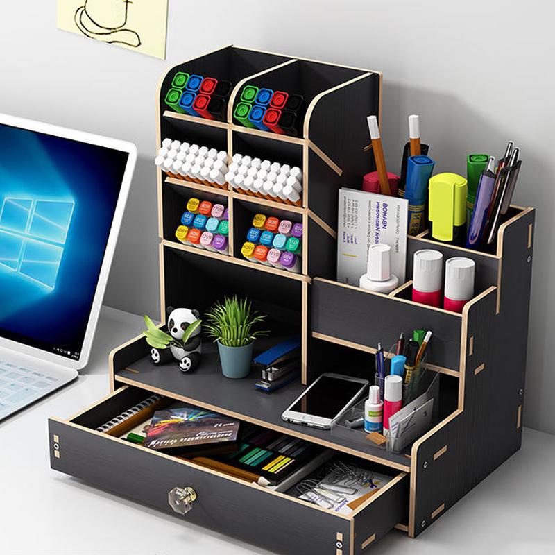 Holder Organizer Storage Box Modern Student Desktop Pen Rack Office Supplies Multi-functional Large-capacity Creative
