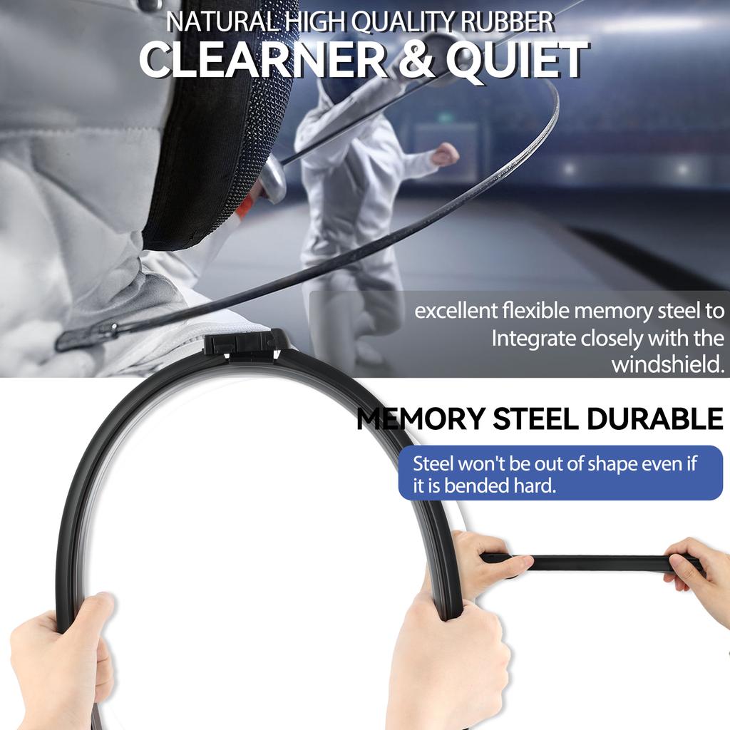 Пара для Toyota Prius XW50 2016-2022, комплект переднего окна, щетки стеклоочистителя, щетки для очистки лобового стекла, автомобильные щетки, аксессуары