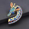 Women's Baroque Luxury Rhinestone Giraffe Design Brooch, Daily Banquet Holiday Party Dress Accessories, Gifts for Girls