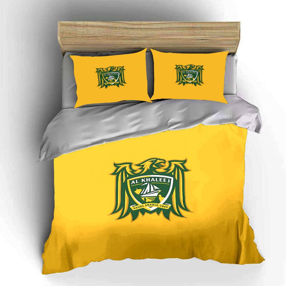Al Khaleej Saudi Logo Design Bedding Duvet Cover Set Duvet Cover Pillowcases (1*Duvet Cover 2*Pillowcases, without duvet insert)