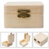 1 шт. Деревянная упаковочная коробка для хранения, новая ретро-ювелирная косметика, разная мелочь, флип-органайзер, коробка 8*8*4,5 см, ручная декоративная деревянная коробка