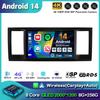 Android 14 Carplay Автомагнитола для VW Volkswagen Caravelle 6 T6 2015-2020 Мультимедийный Видеоплеер Навигация GPS Стерео Аудио