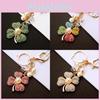 Leaves Four Clover Keychain Bag Decoration Fashion Cars Metal Pendant Gifts