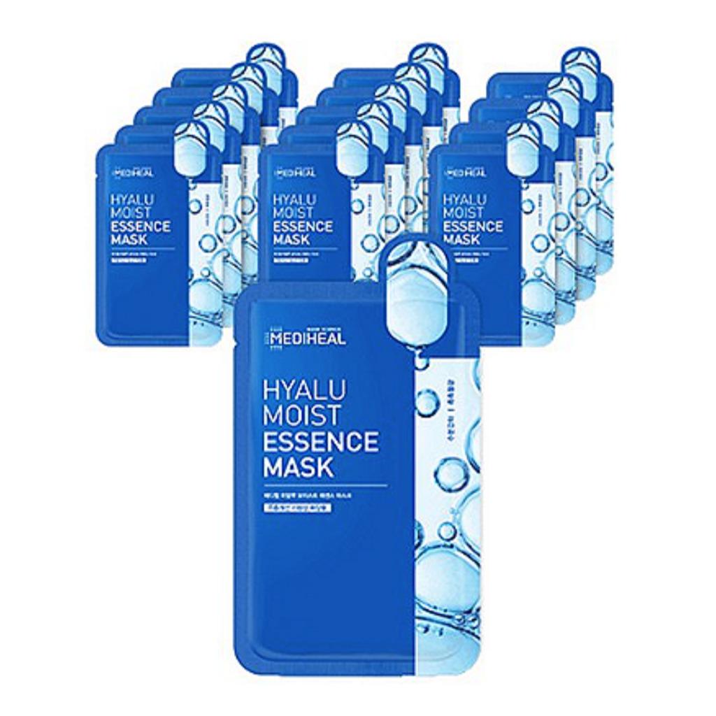 Двойная успокаивающая водная маска Mediheal, увлажняющая эссенционная маска Hyaloo, ампульная маска-лифтинг Pepta 20 мл