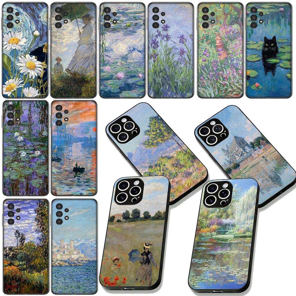 Клод Моне Художник Импрессионист Искусство для Чехла на Телефон Samsung Galaxy Note 20 9 10 S8 S10 Lite S9 Plus A54 A53 A21S S10E A17