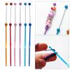Beads Crochet Hook 3mm Crochet Needle Handmade Crochet Needle Practical Metal Knitting Needle for Craft Project