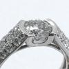 Ring Pt900Platinum/diamond #4.9(US Size) 8.8g Women Used