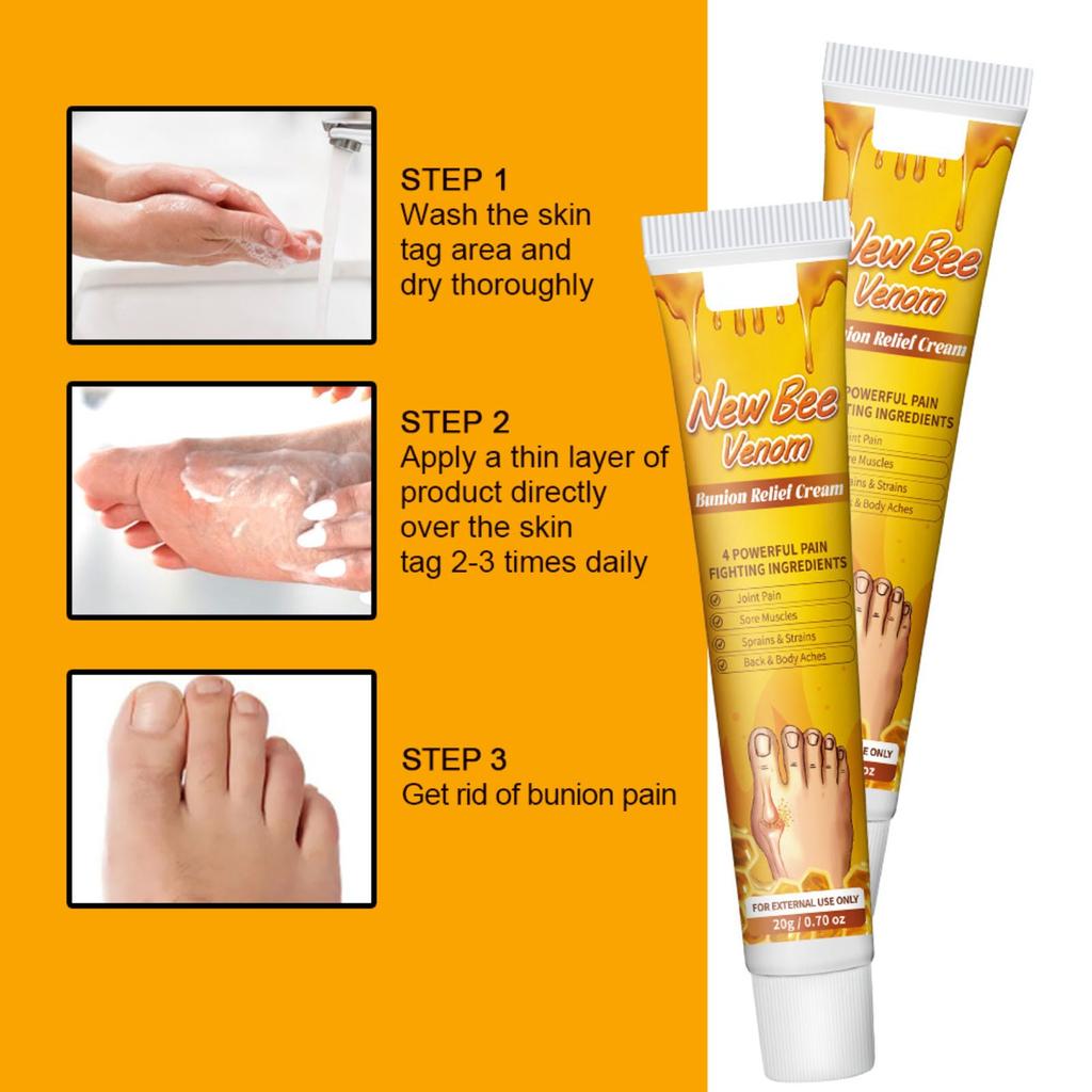 Пластырь Bee Bunion Health Cream Крем для массажа суставов Увлажняющий крем для суставов