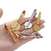 5Pcs Copper Tie Clip Tray Bezel Bases 12/16/20mm Fit Round Cabochons Cameo Base for DIY Men Jewelry Making Accessories Findings