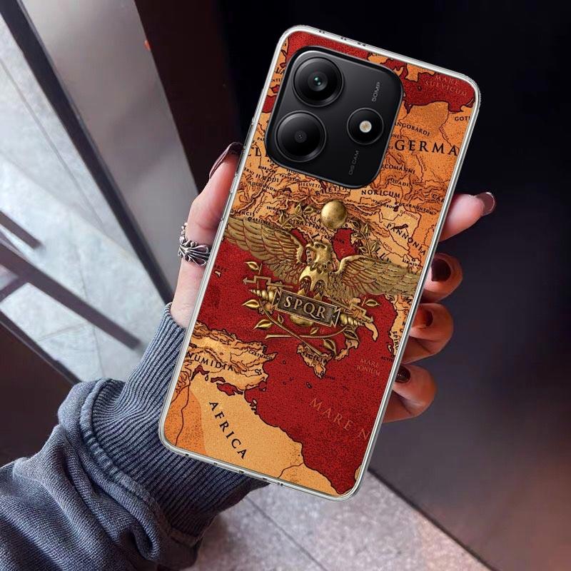 SPQR Roman Imperial Legionv Phone Case For Xiaomi Redmi Note 15 14 14S 13 12S 12 Pro Plus 11S 11 10S 10 4G Cover 11E 11T 5G Prin