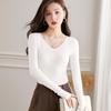 Women's 100% Mulberry Silk V-Neck Knit Sweater