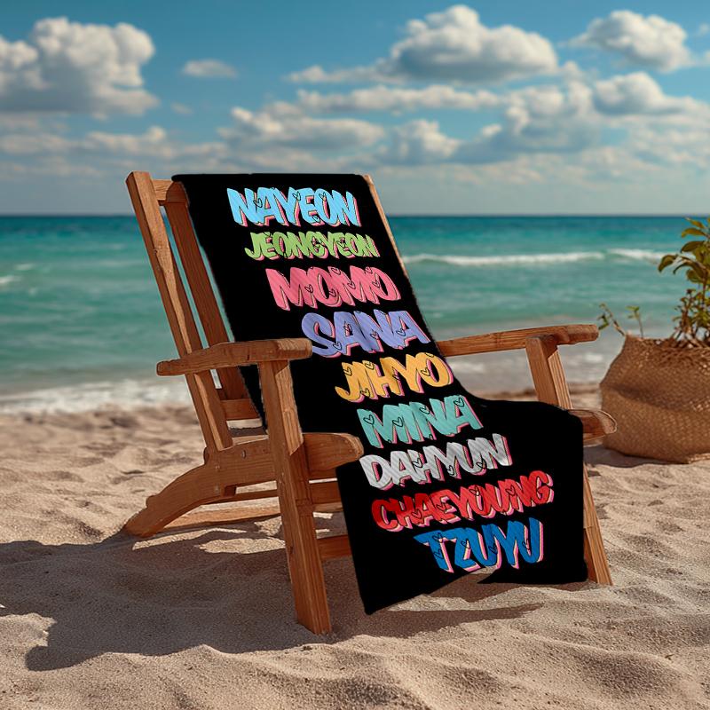 TWICE Fashion Beach Towel: Ideal for Summer Adventures Soft, absorbent and quick drying suitable for swimming and bathing