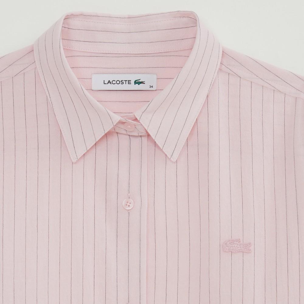 [Lacoste] Women's Sheer Cotton Stripe Shirt CF871E-56GADY