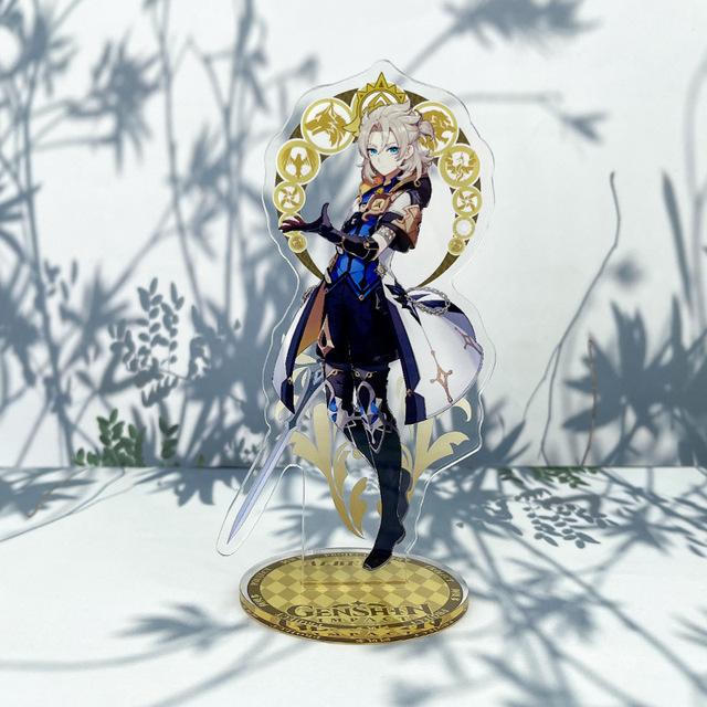 Genshin Anime Cartoon Acrylic Material Figure Puppet Doll Plate Desk Decor Standing Sign Game CollectionKids Collect Toys